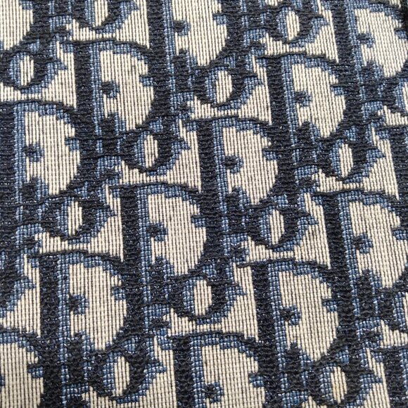 Authentic Christian Dior Navy Blue Canvas Hand Bag mn517-113025 - Picture 10 of 16